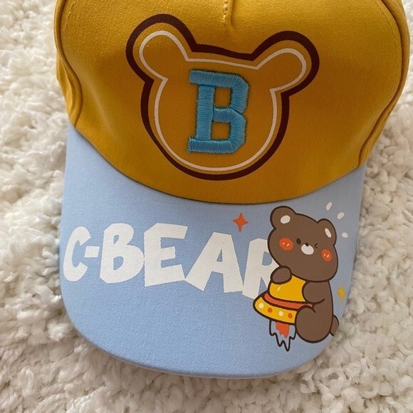 Children's Ball Cap. Multicolor. One Size. Bear Design. C-Bear Logo. Cute. Fun. - Picture 2 of 7